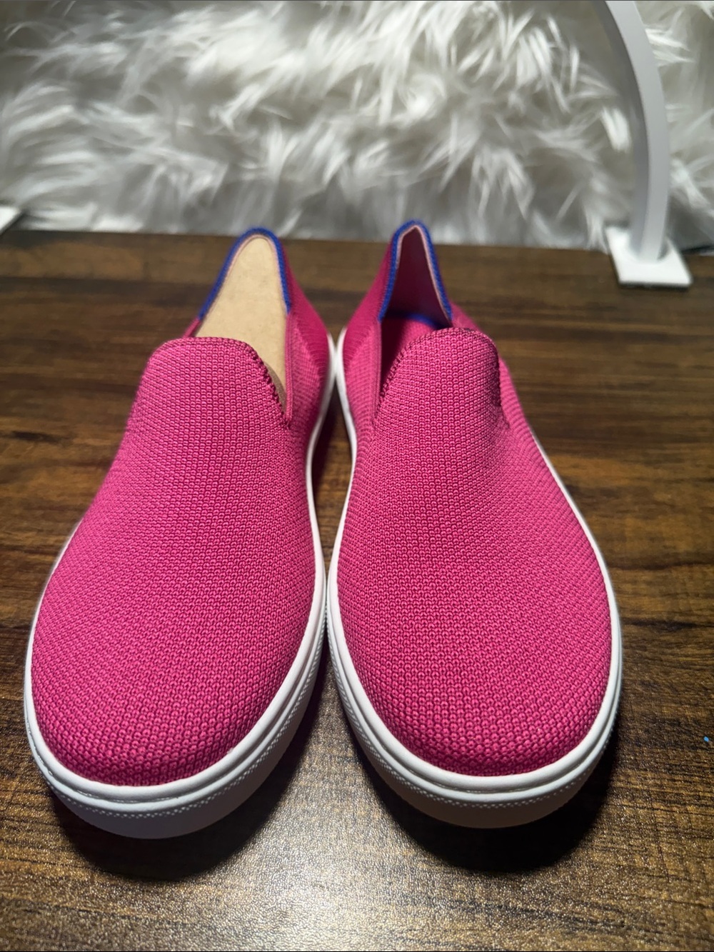 Rothy's Kids Slip-On Sneakers in Hot Pink